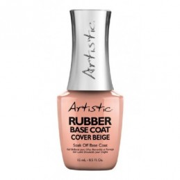 Gelio-lako pagrindas Artistic Rubber Base Coat Cover Beige 15 ml
