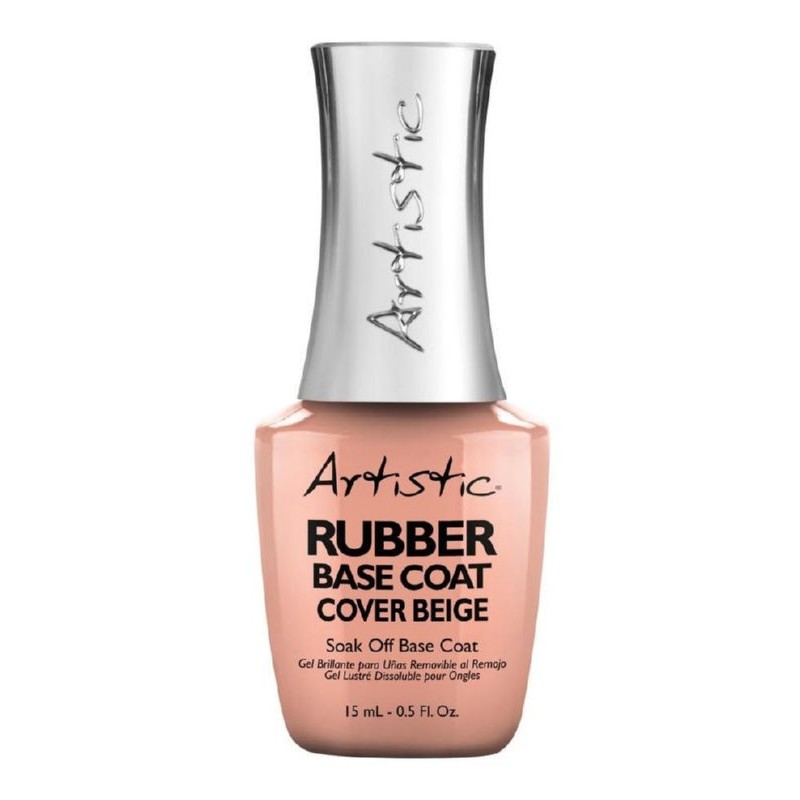 Gelio-lako pagrindas Artistic Rubber Base Coat Cover Beige 15 ml Gelio-lako pagrindas Artistic Rubber Base Coat Cover Beige 15 ml