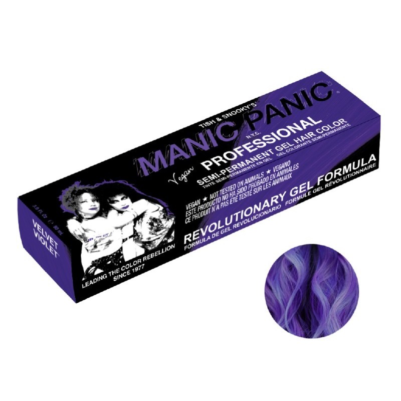 Pusiau ilgalaikiai plaukų dažai Manic Panic Violet Velvet 90 ml Pusiau ilgalaikiai plaukų dažai Manic Panic Violet Velvet 90 ml