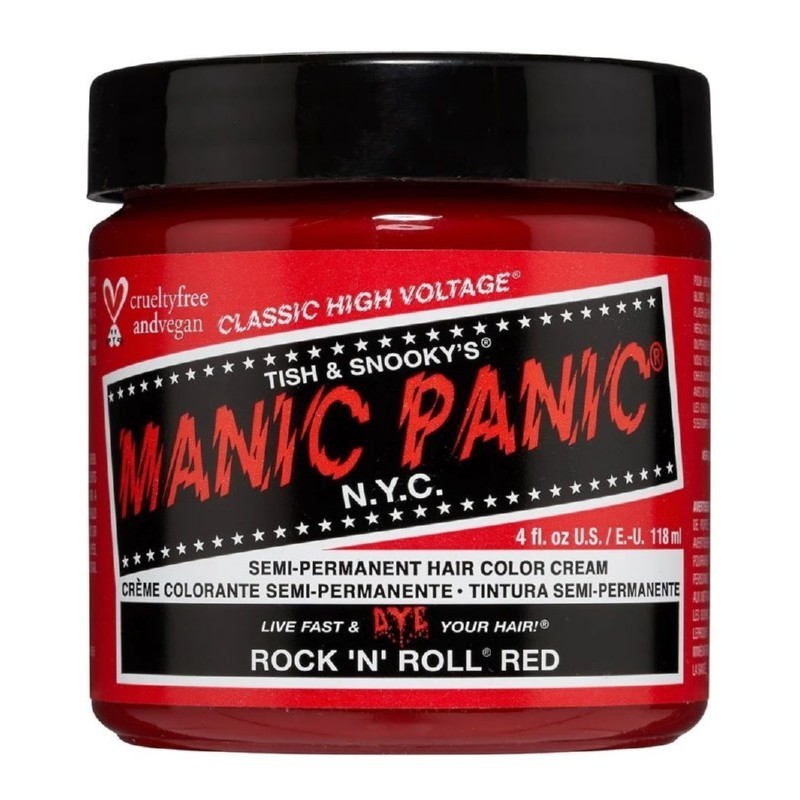 Pusiau ilgalaikiai plaukų dažai Manic Panic Rock'N'Roll Red 118 ml Pusiau ilgalaikiai plaukų dažai Manic Panic Rock'N'Roll Red 118 ml