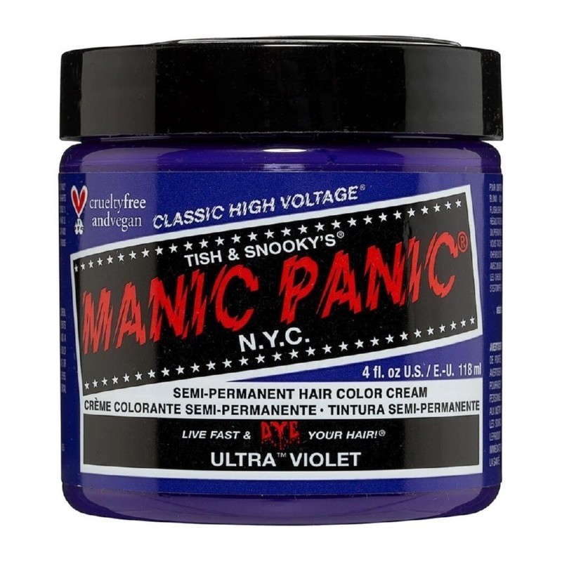 Pusiau ilgalaikiai plaukų dažai Manic Panic Ultra Violet 118 ml Pusiau ilgalaikiai plaukų dažai Manic Panic Ultra Violet 118 ml