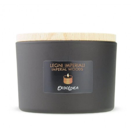 Aromatinė žvakė Erbolinea Candela In Vetro Legni Imperiali 140 g