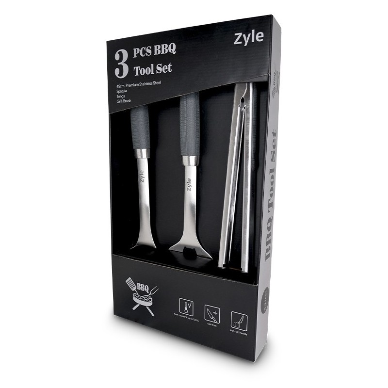 Grilio įrankių rinkinys Zyle BBQ Tool Set 3 vnt Grilio įrankių rinkinys Zyle BBQ Tool Set 3 vnt