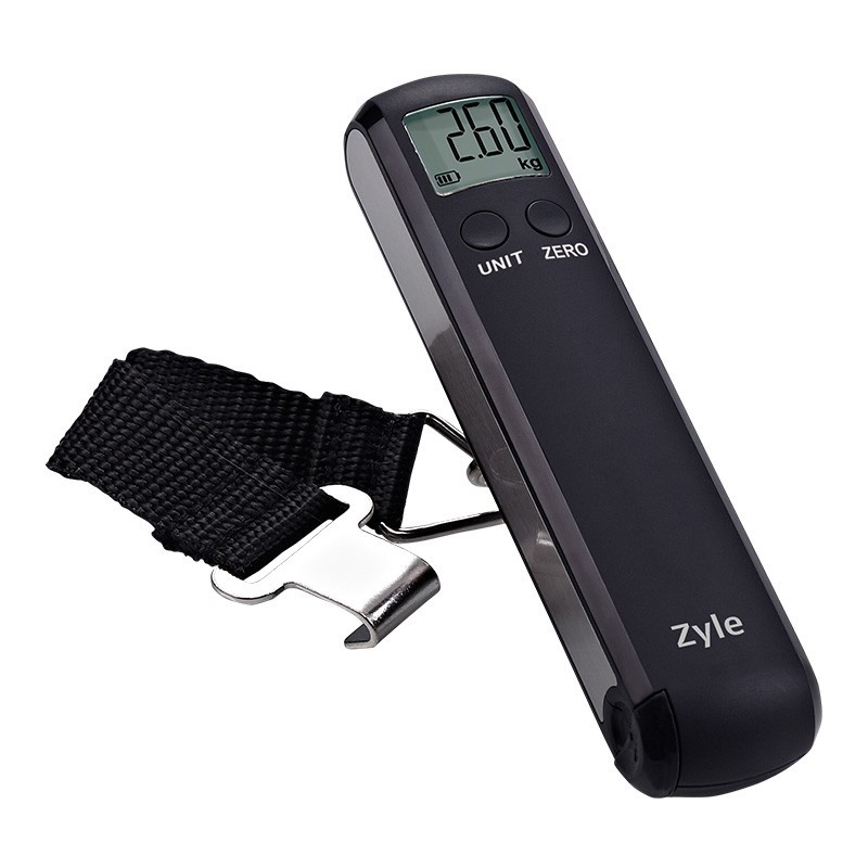 Svarstyklės lagaminams Zyle sveria iki 50 kg juodos Svarstyklės lagaminams Zyle sveria iki 50 kg juodos