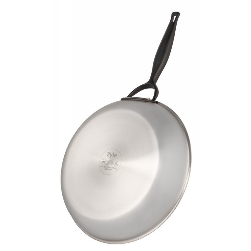 Indukcinė nerūdijančio plieno keptuvė Zyle Ø24 cm pilka Indukcinė nerūdijančio plieno keptuvė Zyle Ø24 cm pilka
