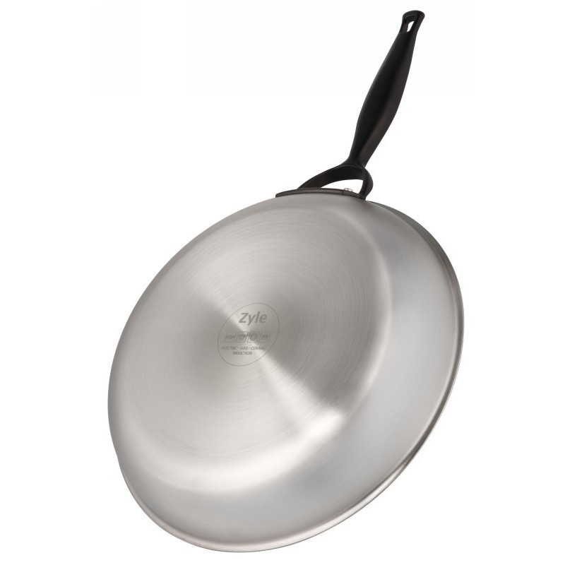Indukcinė nerūdijančio plieno keptuvė Zyle Ø28 cm Indukcinė nerūdijančio plieno keptuvė Zyle Ø28 cm