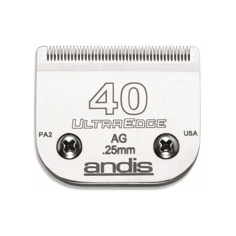 Peiliukai Andis Ulra Edge 40 AG AN-64076 gyvūnų plaukų kirpimo mašinėlėms Peiliukai Andis Ulra Edge 40 AG AN-64076 gyvūnų plaukų kirpimo mašinėlėms