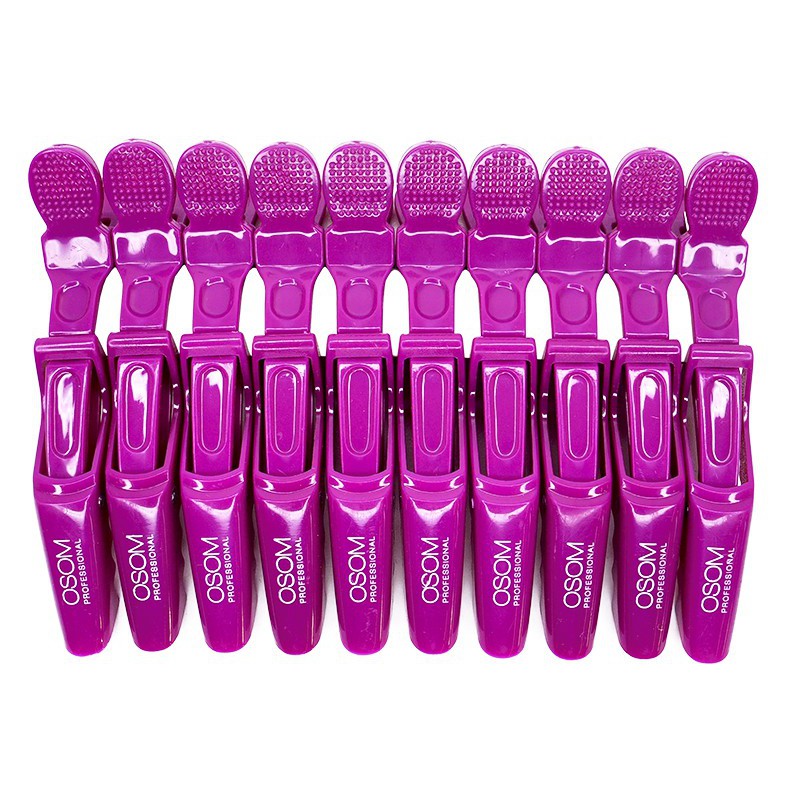 Klipsai plaukams Osom Professional Hair Clip violetinės spalvos