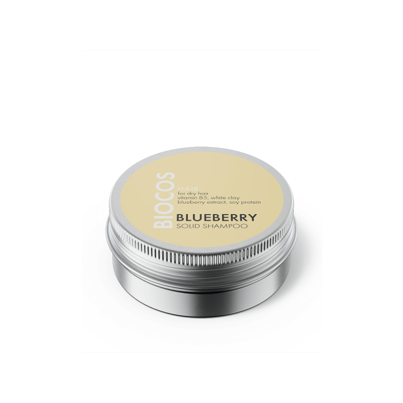 Kietas šampūnas sausiems plaukams BLUEBERRY Kietas šampūnas sausiems plaukams BLUEBERRY