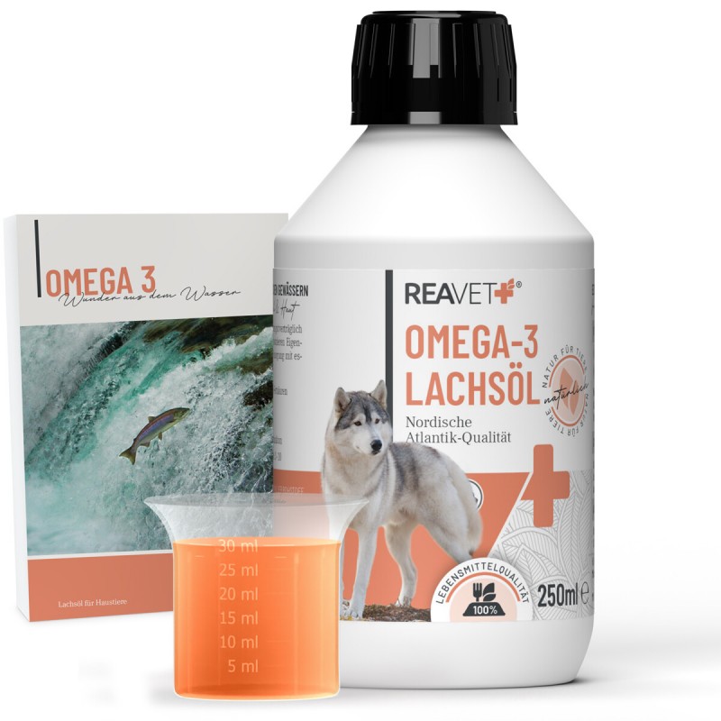 ReaVET lašišų aliejus šunims ir katėms 250 ml ReaVET lašišų aliejus šunims ir katėms 250 ml
