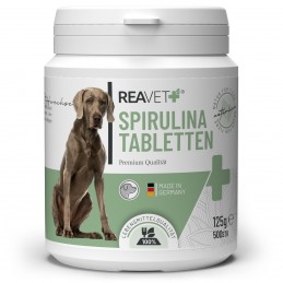 ReaVET spirulinos tabletės šunims 500 vnt