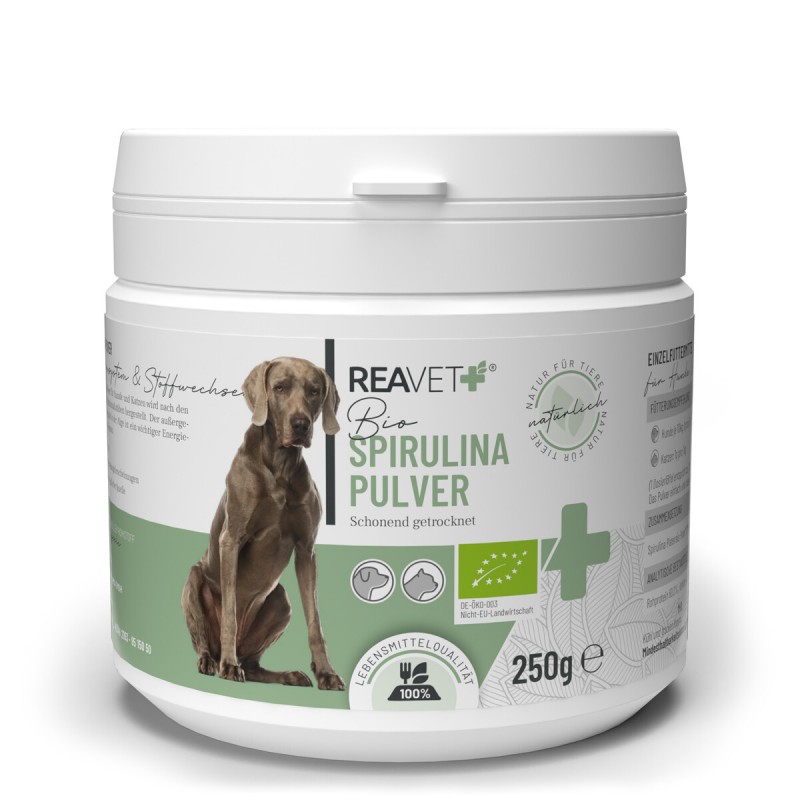 ReaVET spirulinos milteliai šunims ir katėms - 250g ReaVET spirulinos milteliai šunims ir katėms - 250g