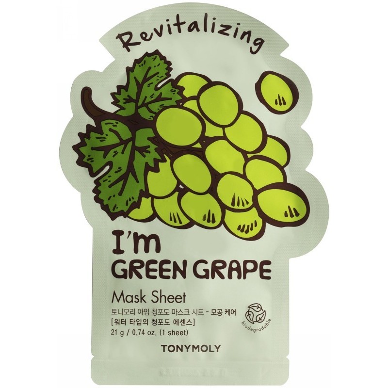 Veido kaukė I´m Green Grape Mask Sheet 21 g Veido kaukė I´m Green Grape Mask Sheet 21 g