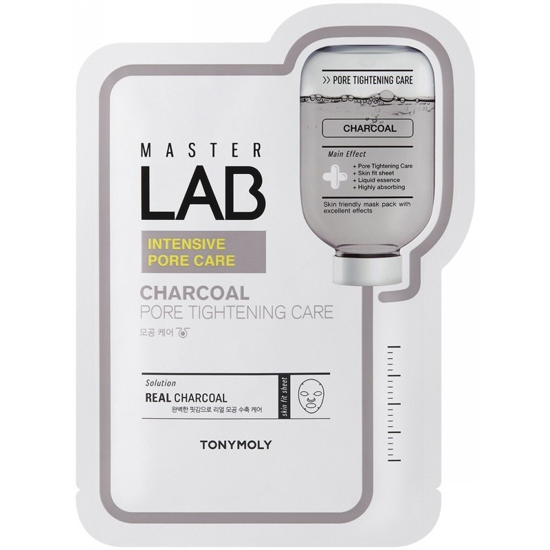 Veido kaukė Master Lab Sheet Mask Charcoal 19 g