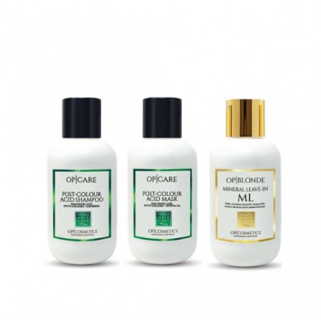 OP COSMETICS ACID - 96% organic - žemo pH rinkinys (vidutiniškai sausiems, pažeistiems plaukams)