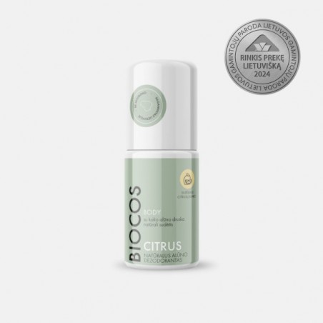 Natūralus rutulinis dezodorantas be aliuminio CITRUS