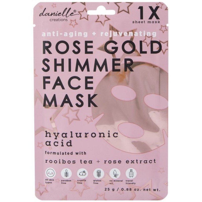 Veido kaukė Rose Gold Shimmer 25 g