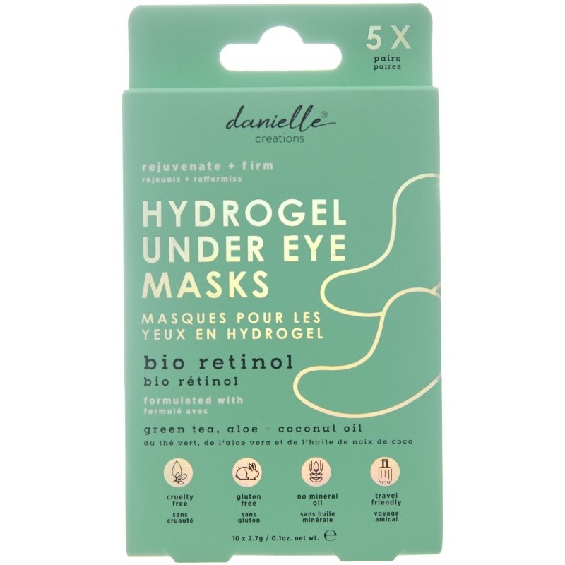 Paakių pagalvėlės Hydrogel Under Eye Mask Bio Retinol 5 poros