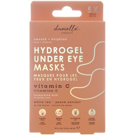 Paakių pagalvėlės Hydrogel Under Eye Mask Vitamin C  5 poros