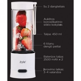 Įkraunama kokteilinė Zyle ZY02RBW 3