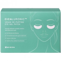 Paakių pagalvėlės Cicaluronic Vegan De-purifying Eye Gel Patches 21 pora, 21x3,6 g