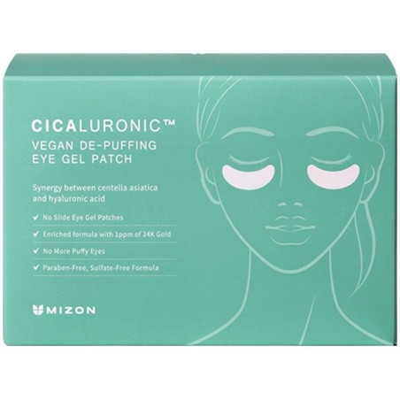 Paakių pagalvėlės Cicaluronic Vegan De-purifying Eye Gel Patches 21 pora, 21x3,6 g