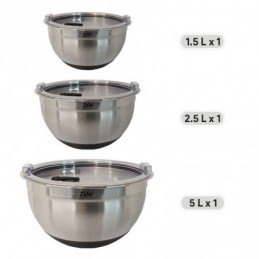 Metalinių dubenėlių rinkinys ZY193SMB 12