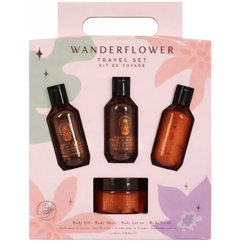 Kelioninis kūno priežiūros priemonių rinkinys Travel Essentials WFL0088TS, 4x100 ml 1