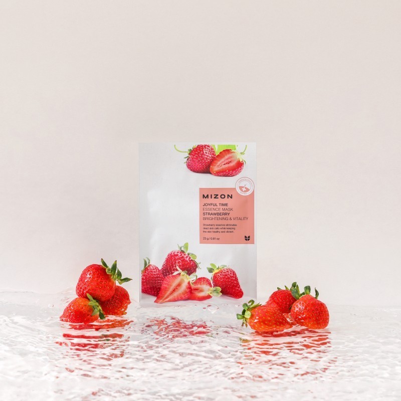 Veido kaukė Joyful Time Essence Mask Strawberry 23 g