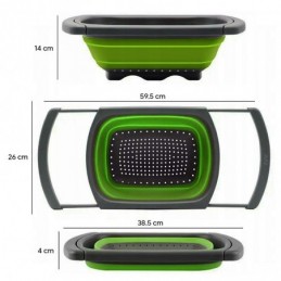 Silikoninis koštuvas su ištraukiamomis rankenomis, ZY987GST 2