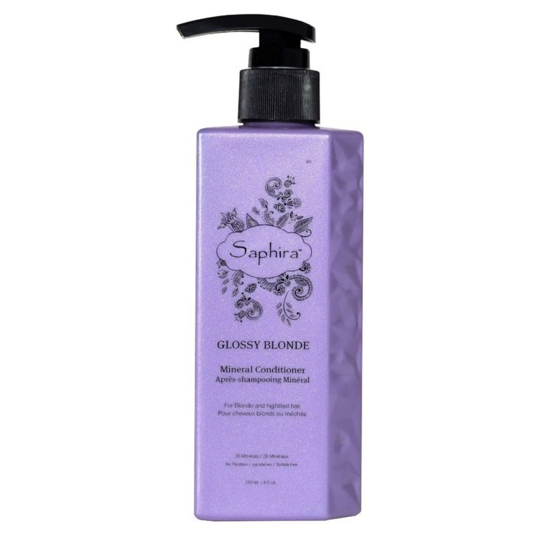 Kondicionierius šviesiems plaukams Saphira Glossy Blonde 250 ml Kondicionierius šviesiems plaukams Saphira Glossy Blonde 250 ml