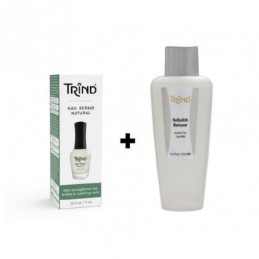 Nagų stipriklis 9 ml ir nagų lako valiklis 125 ml