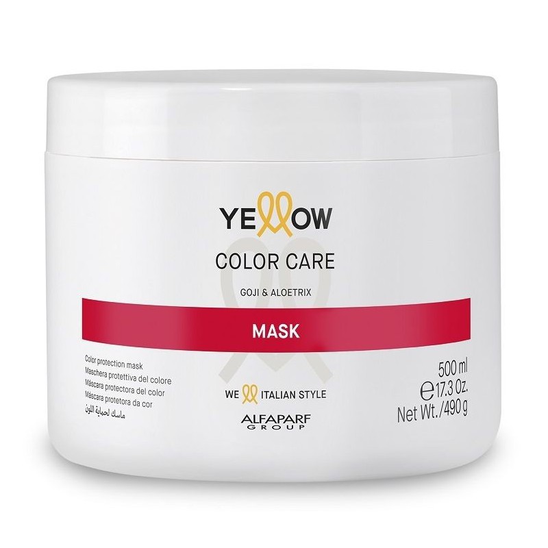 Kaukė dažytiems plaukams Yellow Color Care Mask 500 ml