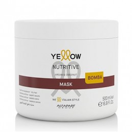 Maitinanti plaukų kaukė Yellow Nutritive Argan & Coconut Mask 500 ml