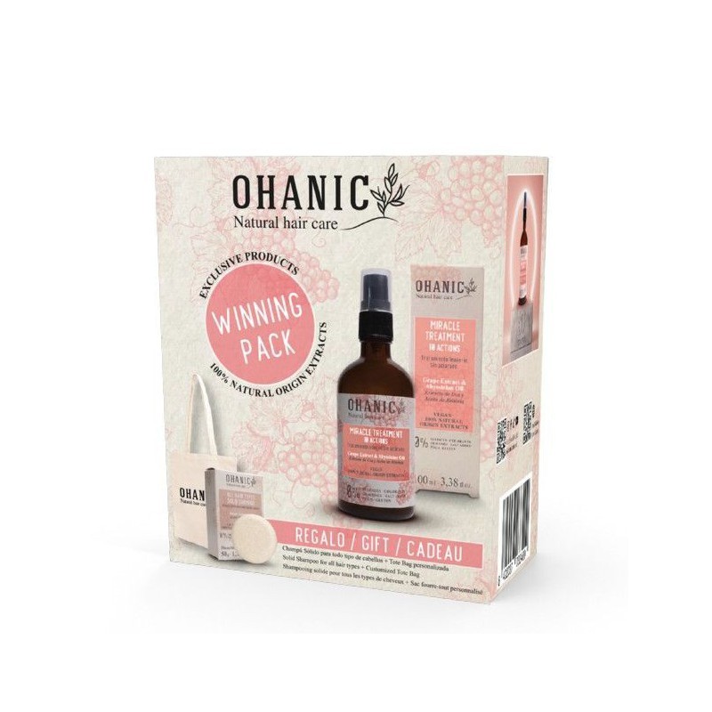 Rinkinys plaukams Ohanic Pack Miracle 10 Benefits & Solid Shampoo