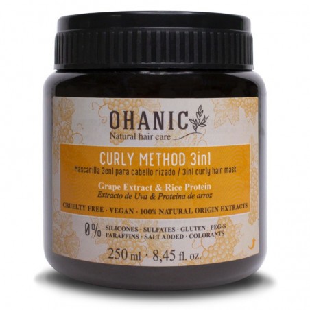 Kaukė garbanotiems plaukams Ohanic Curly Method 250 ml