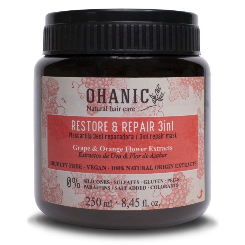 Atkuriamoji kaukė plaukams Ohanic Repair Mask 3 in 1 250 ml Atkuriamoji kaukė plaukams Ohanic Repair Mask 3 in 1 250 ml