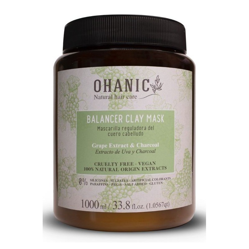 Kaukė riebiai galvos odai Ohanic Clay Balancer Mask 1000 ml Kaukė riebiai galvos odai Ohanic Clay Balancer Mask 1000 ml