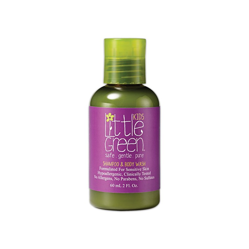 Šampūnas ir kūno prausiklis vaikams Little Green 60ml Šampūnas ir kūno prausiklis vaikams Little Green 60ml