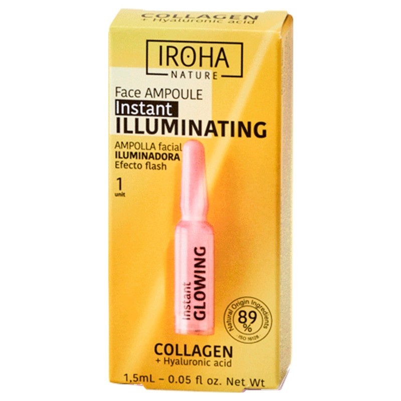 Veido odą skaistinanti ampulė Iroha Instant Flash Glowing 1,5 ml Veido odą skaistinanti ampulė Iroha Instant Flash Glowing 1,5 ml