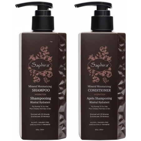 Plaukų priežiūros priemonių rinkinys Saphira Deep Hydration 2x250 ml