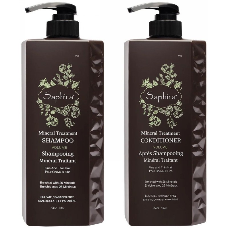 Plaukų priežiūros rinkinys Saphira Volume Boost 2x1000 ml Plaukų priežiūros rinkinys Saphira Volume Boost 2x1000 ml