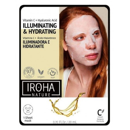 Veido kaukė Iroha Vitamin C + Hyaluronic Acid 20 ml