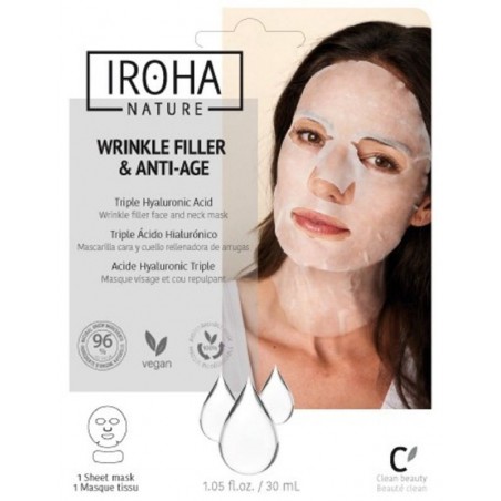 Veido ir kaklo kaukė Iroha Tissue Face & Neck Mask 23 ml