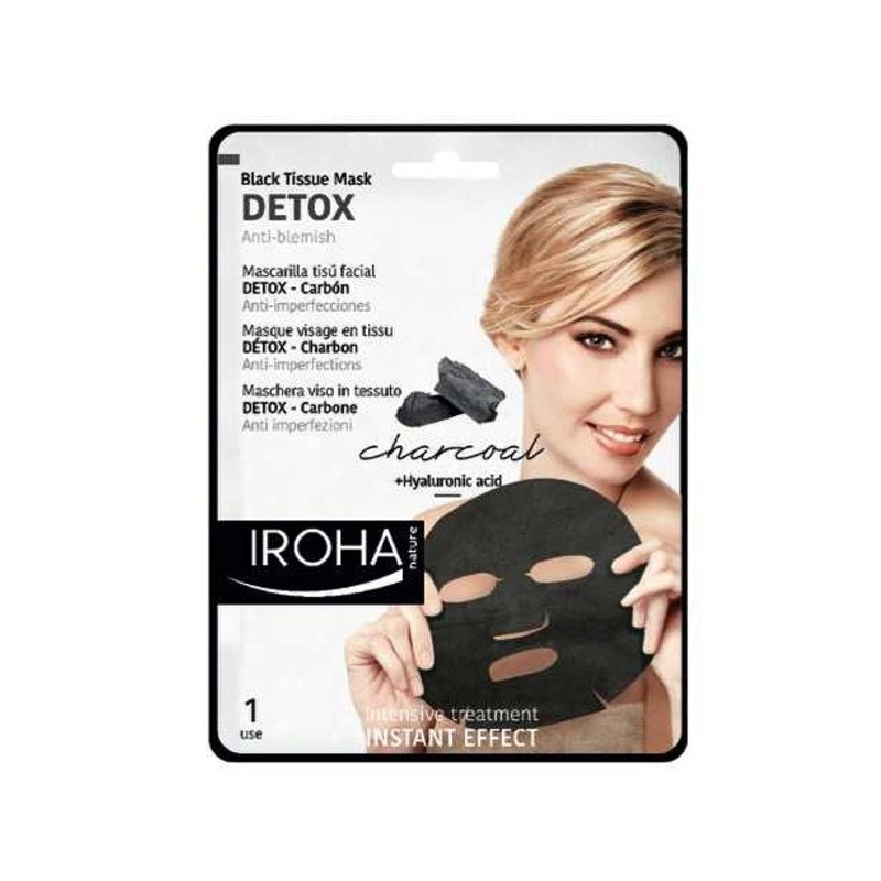 Detoksikuojanti veido kaukė IROHA BlackTissue 23 ml Detoksikuojanti veido kaukė IROHA BlackTissue 23 ml