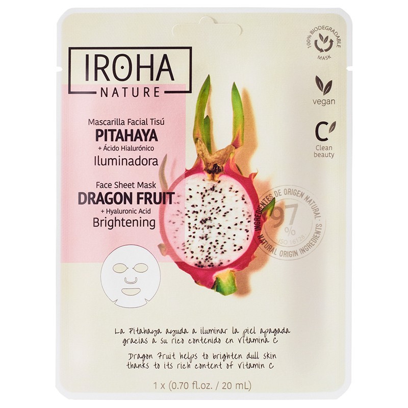 Skaistinamoji veido kaukė Iroha Dragon Fruit Skaistinamoji veido kaukė Iroha Dragon Fruit