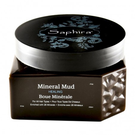 Kaukė su keratinu plaukams Saphira „Mineral Mud“ 250 ml